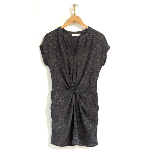 Mini Shirt Andrea Twist-Front Dress - Picture 1 of 6